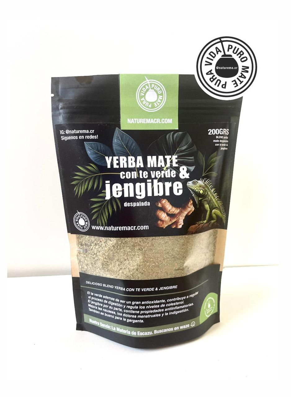 Yerba Mate Despalada con TÉ VERDE Y JENGIBRE